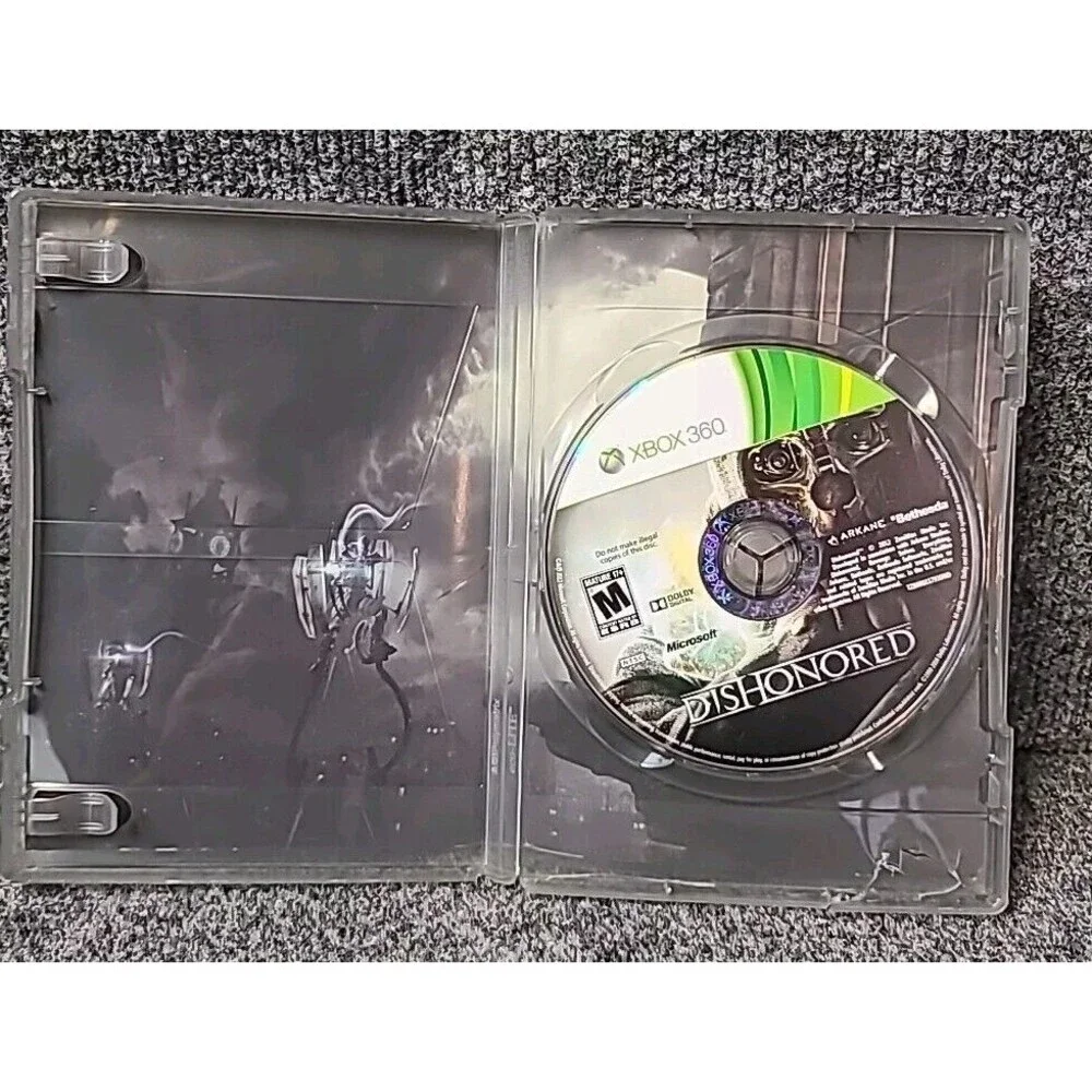 Xbox 360 Dishonored Microsoft Game Only, No Manual Tested Works
